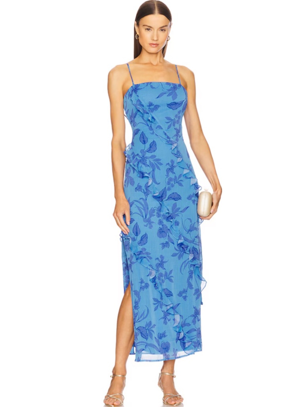 MINKPINK Jeanne Ruffle Maxi Dress